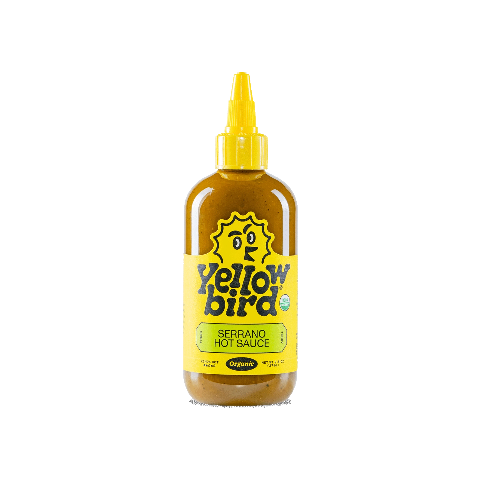 Yellowbird Organic Serrano Hot Sauce 9.8 oz.