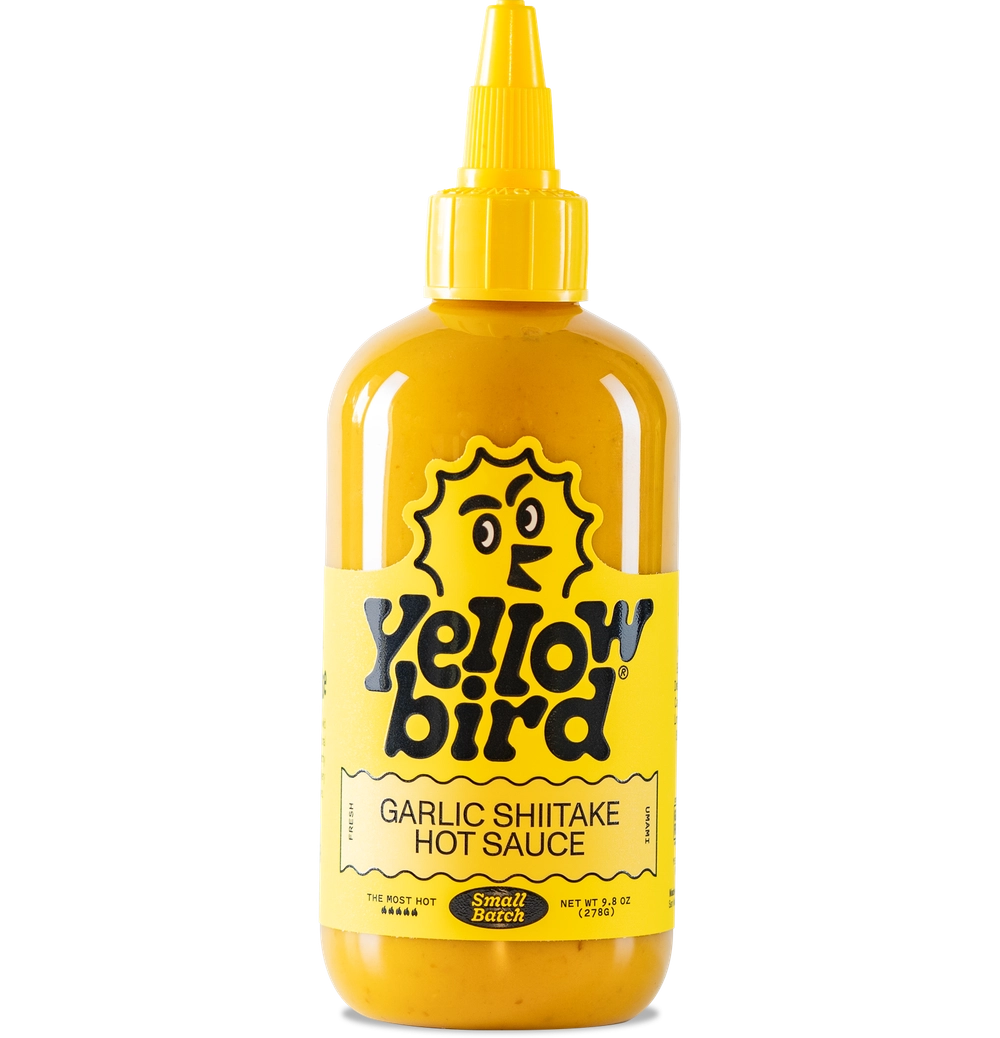 Yellowbird Small Batch Garlic Shiitake Hot Sauce 9.8 oz.